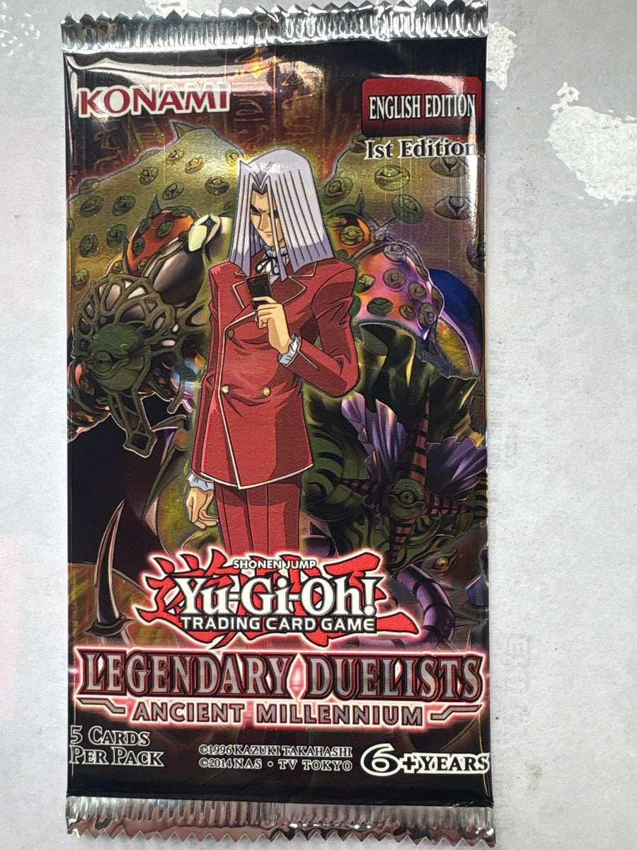 Yu-Gi-Oh Legendary Duelists 1 - Ancient Millennium - 1 Booster Packet Card Empire Yu-Gi-Oh Legendary Duelists 1 - Ancient Millennium - 1 Booster Packet Card Empire