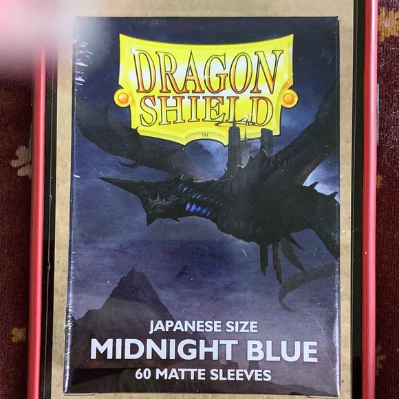 Dragon Shield - 60 Japanese size card sleeves - MidNight Blue Matte