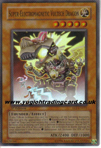 Yu-Gi-Oh Enemy of Justice - Super- Electromagnetic Voltech Dragon - EOJ-EN031 - Used Ultimate Rare card