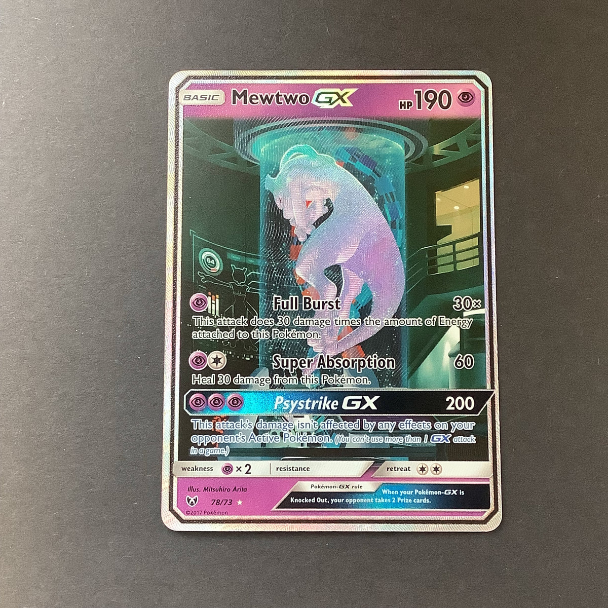 gold pokemon cards mcdonald's Mewtwo & Mew GX 222/236 Full Art Holo Ultra Rare Pokemon Card Mint/Nea main image 1