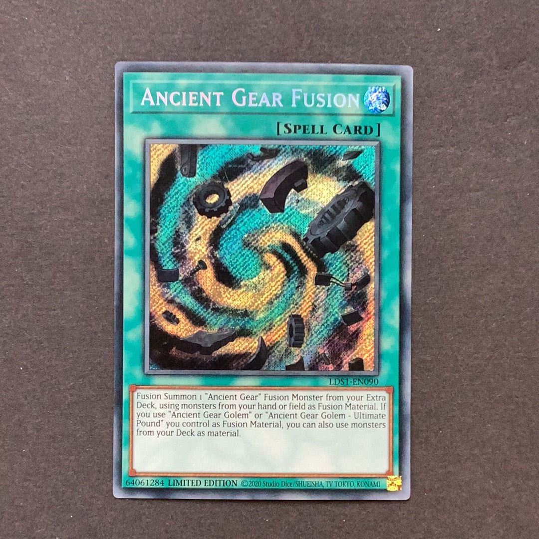 Yu-Gi-Oh! Ancient Gear Fusion LDS1-EN090 LIMITED EDTION Secret Rare Ne –  Card Empire