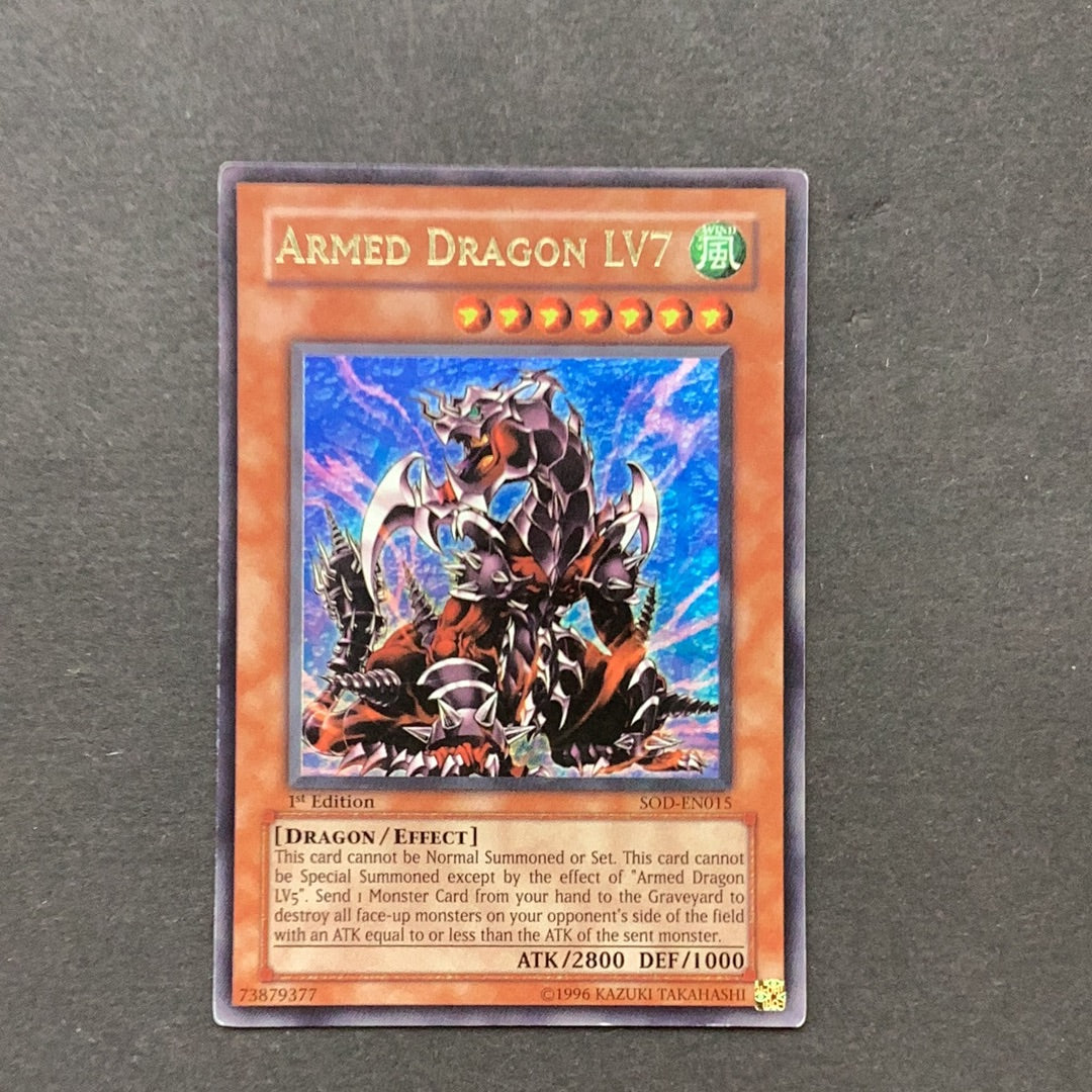 yugioh card armed dragon lv7 Yu-Gi-Oh Soul of the Duelist - Armed Dragon LV7 - SOD-EN015*U