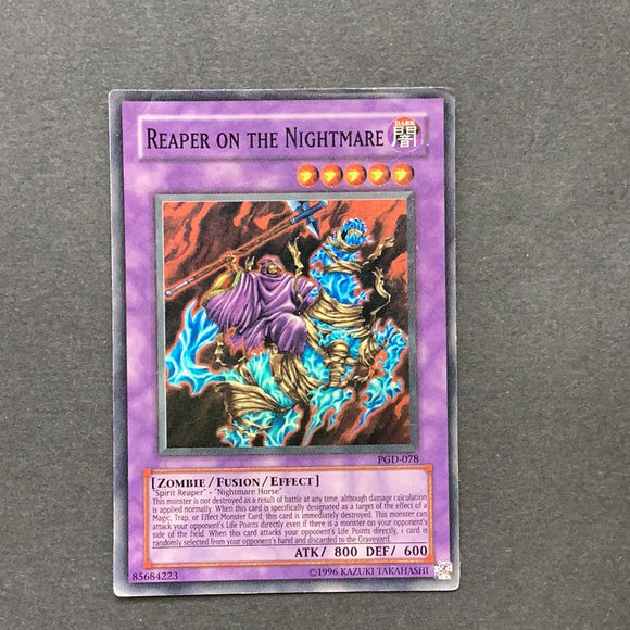 Yu-Gi-Oh Pharaonic Guardian -  Reaper on the Nightmare - PGD-078 Heavy Played- Super Rare card