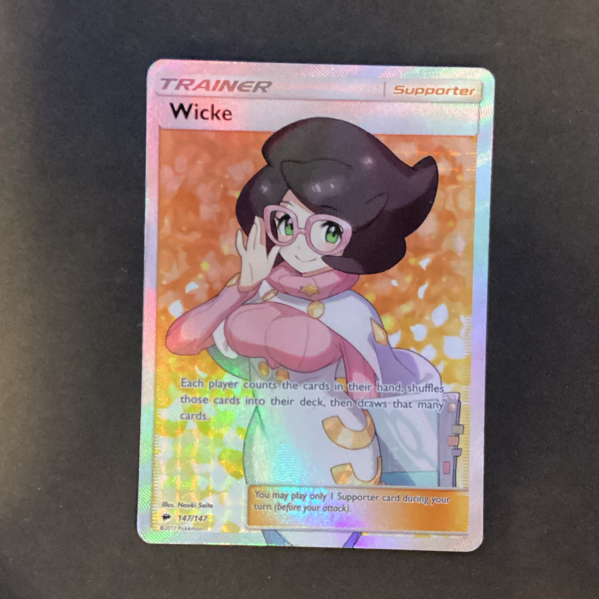 wicke pokemon card Pokemon Sun & Moon Burning Shadows - Wicke - 147/147