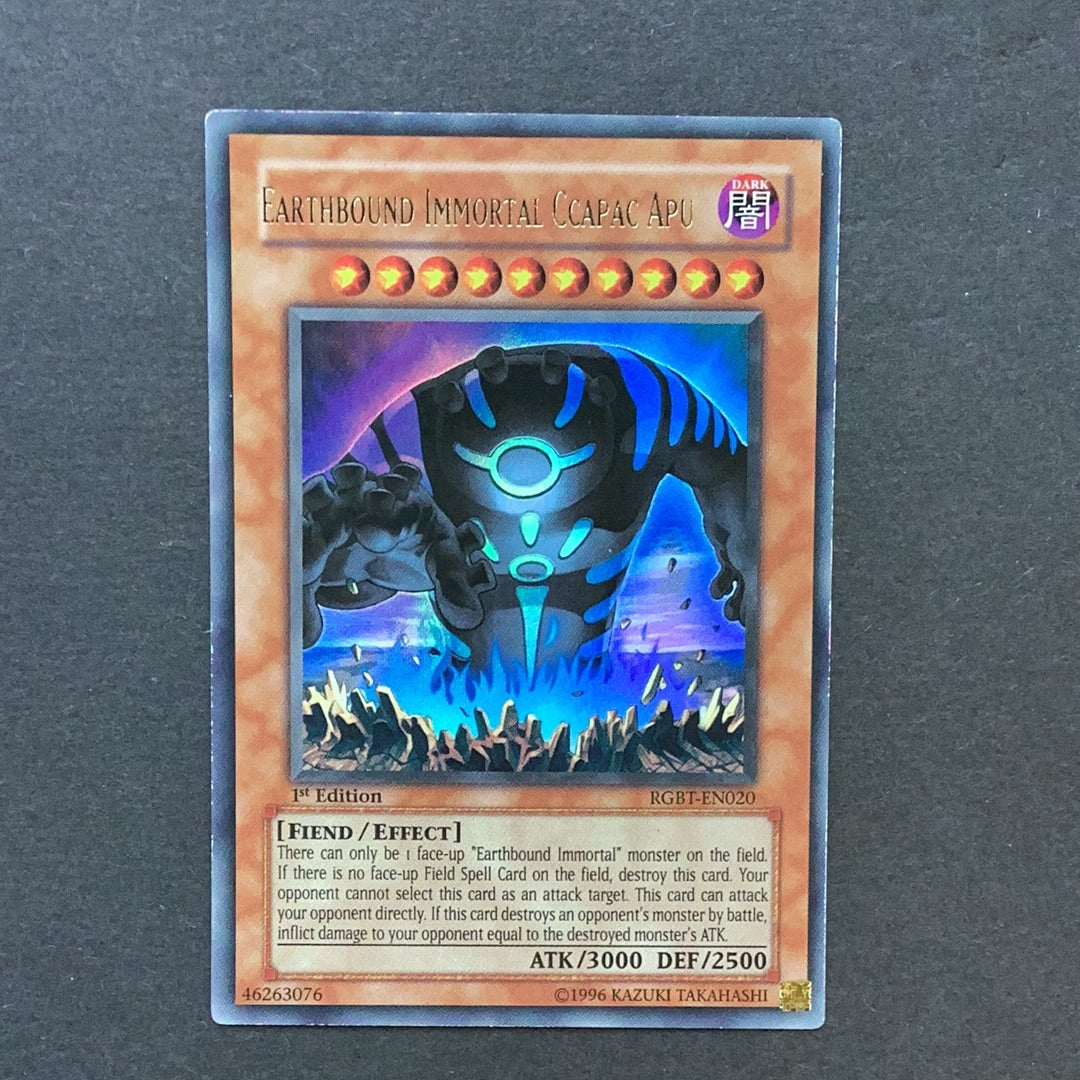 yugioh cards earthbound immortals Yu-Gi-Oh Raging Battle - Earthbound Immortal Ccapac Apu - RGBT-EN020