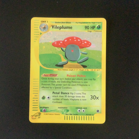 Pokemon Expedition - Vileplume - 031/165-011315 - New Holo Rare card