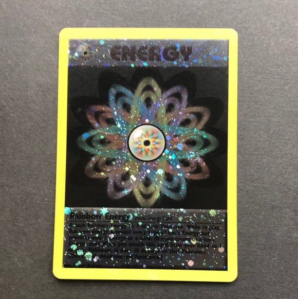 Pokemon - Rainbow Energy Galaxy Holo - No Code - Used Rare Holo Promo Card