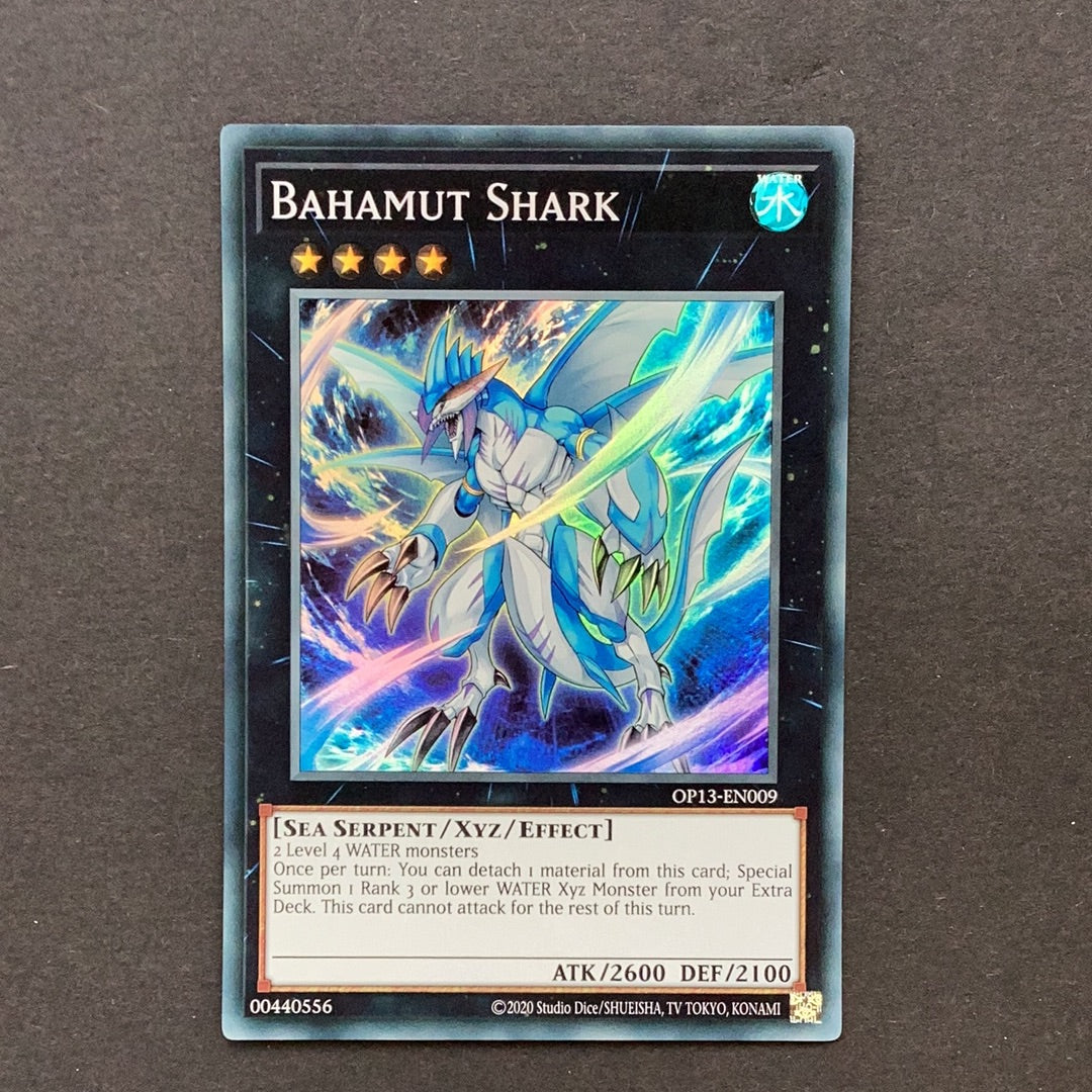 yugioh bahamut shark deck Yu-Gi-Oh! Bahamut Shark OP13-EN009 Super Rare used condition – Card Empire