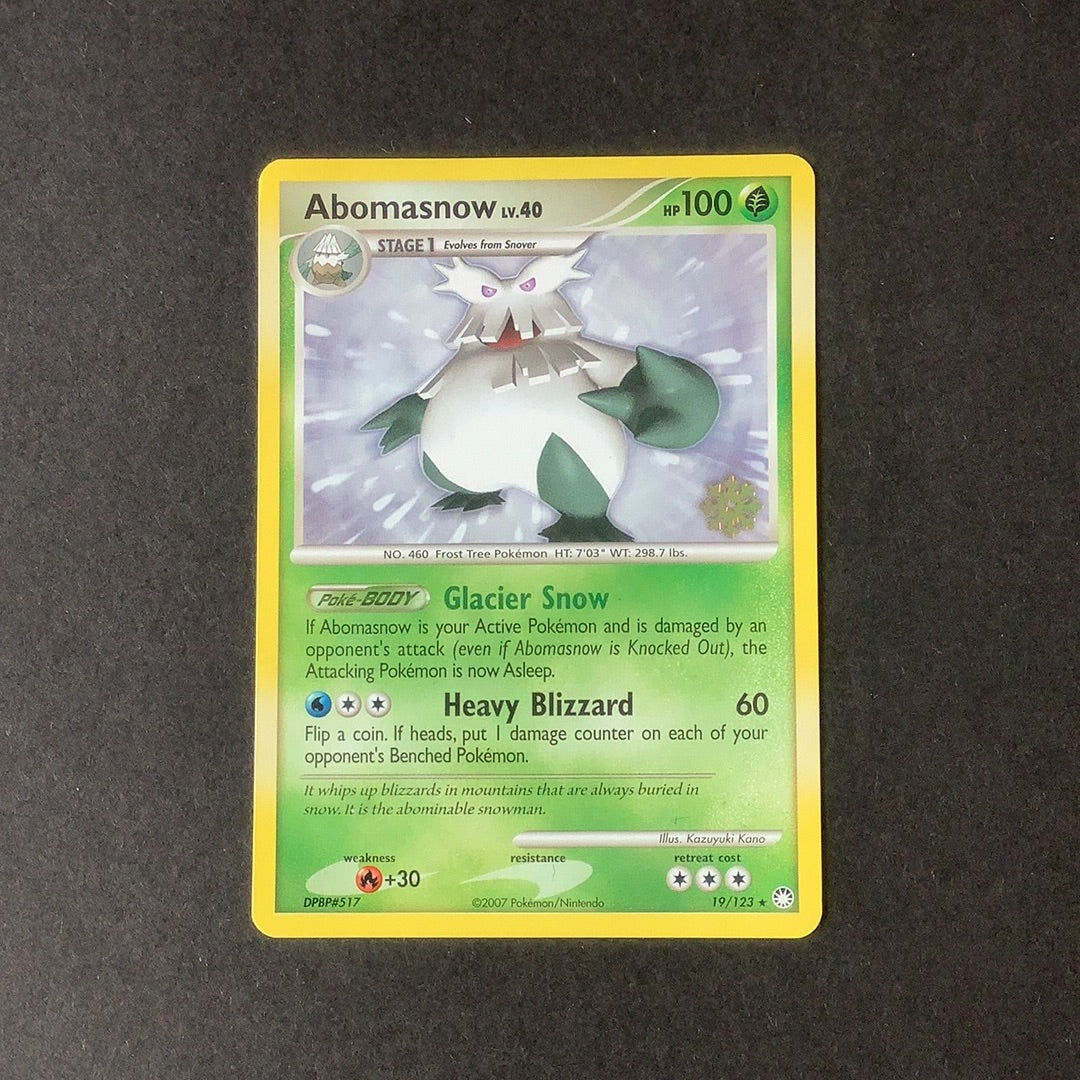 Pokemon Mysterious Treasures - Abomasnow - 019/123 - Used