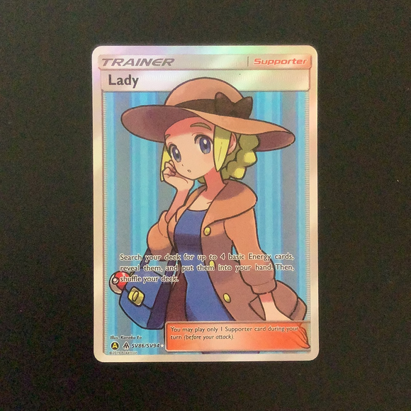 Pokemon Hidden Fates - Lady - SV86/SV94 - Used Holo Rare card