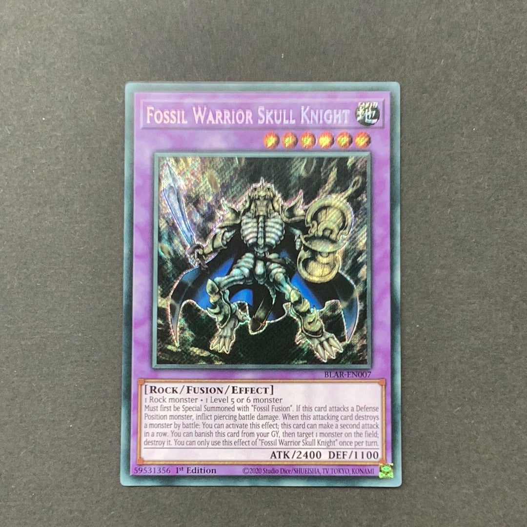 Yu-Gi-Oh! Fossil Warrior Skull Knight BLAR-EN007 Secret Rare 1st editi   Card Empire