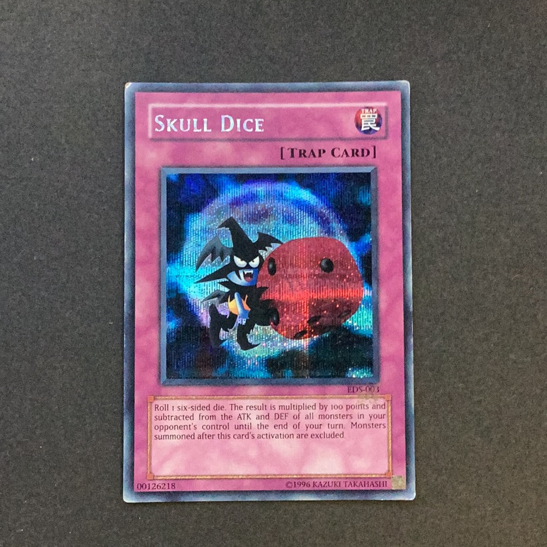 Yu-Gi-Oh! Skull Dice EDS-003 Prismatic Secret Rare Heavy played – Card  Empire