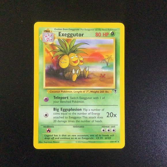Pokemon Legendary Collection - Exeggutor - 023/110 - As New Rare card