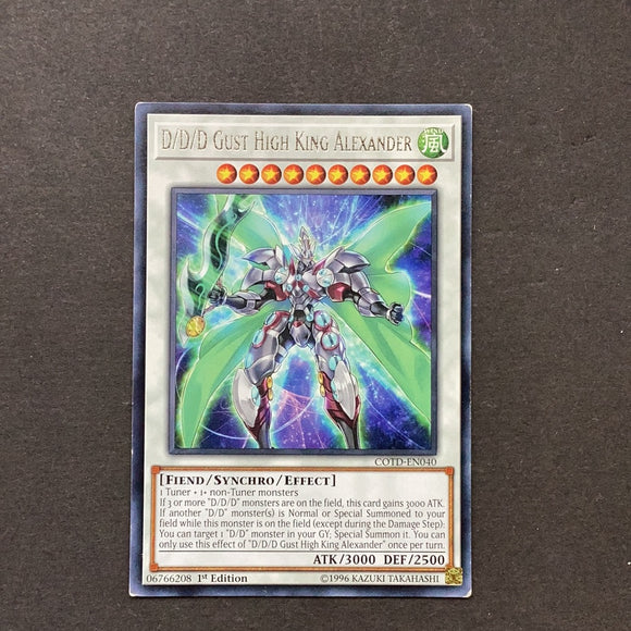 Yu-Gi-Oh Code of the Duelist - D/D/D Gust High King Alexander - COTD-EN040 - Used Rare card