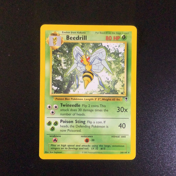 Pokemon Legendary Collection - Beedrill - 020/110 - As New Rare card