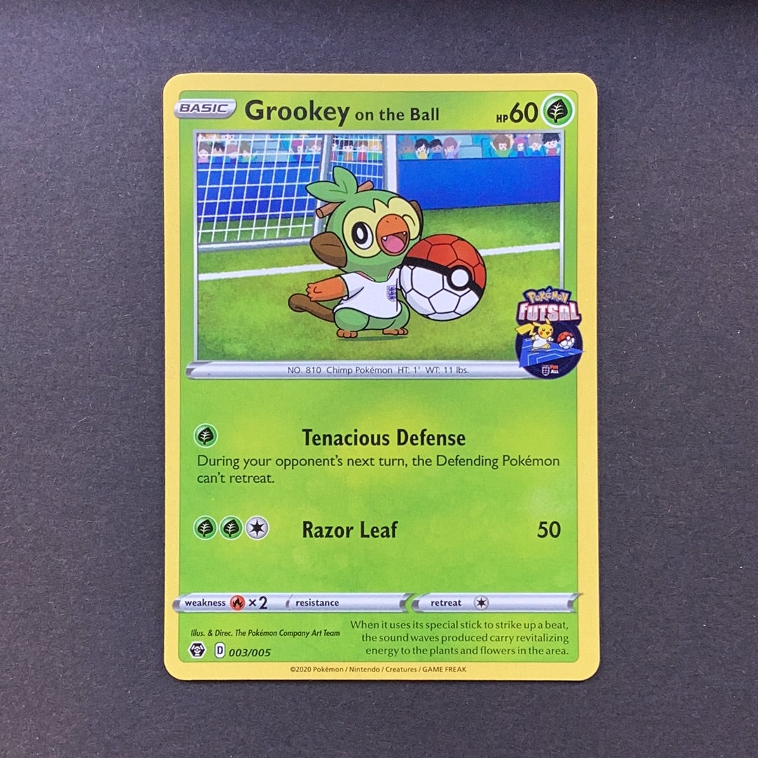 Pokemon Sword & Shield Futsal Promos - Grookey On The Ball - 003/005 - Card Empire Pokemon Sword & Shield Futsal Promos - Grookey On The Ball - 003/005 - Card Empire