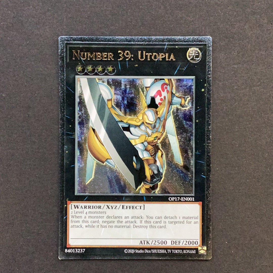Yu-Gi-Oh! Number 39: Utopia OP17-EN001 Ultimate Rare Used condition – Card  Empire