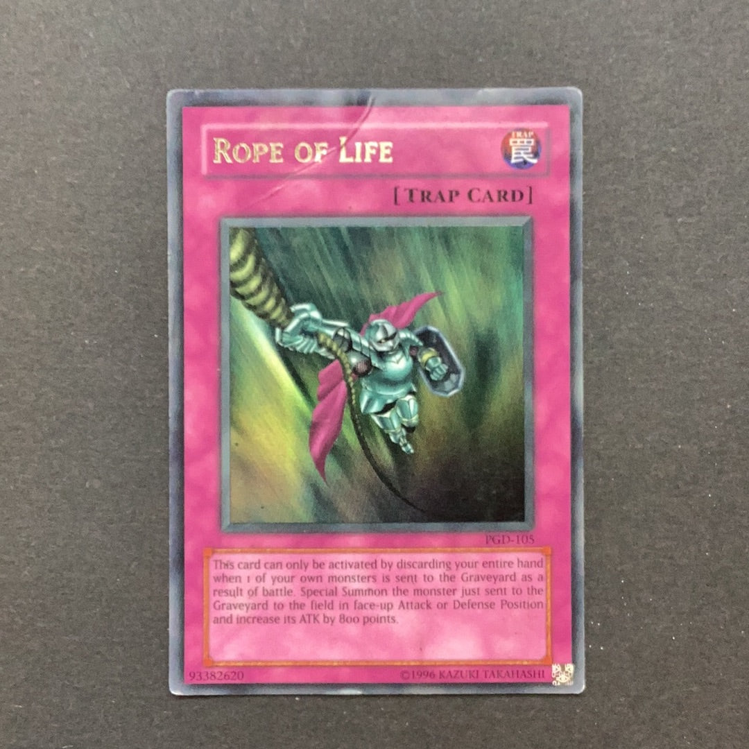 Yu-Gi-Oh Pharaonic Guardian - Rope of Life - CREASED - PGD-105*U