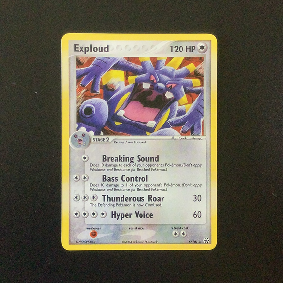 Pokemon EX Hidden Legends - Exploud - 006/101-011613 - New Holo Rare card