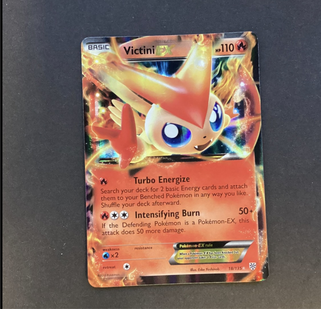 Pokemon Black & White Plasma Storm - Victini EX - 18/135 - Used Rare Card Empire Pokemon Black & White Plasma Storm - Victini EX - 18/135 - Used Rare Card Empire