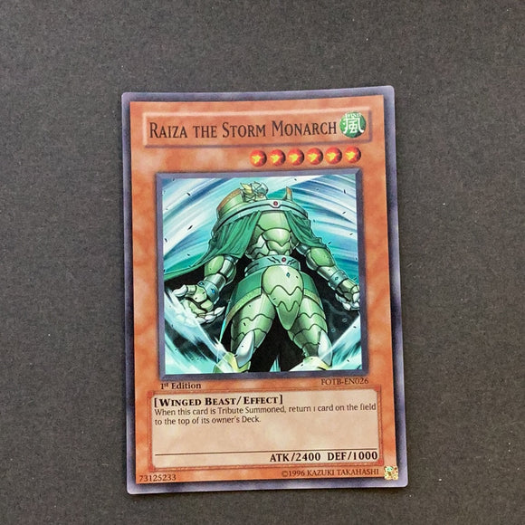 Yu-Gi-Oh Force of the Breaker - Raiza The Storm Monarch - FOTB-EN026 - As New Super Rare card