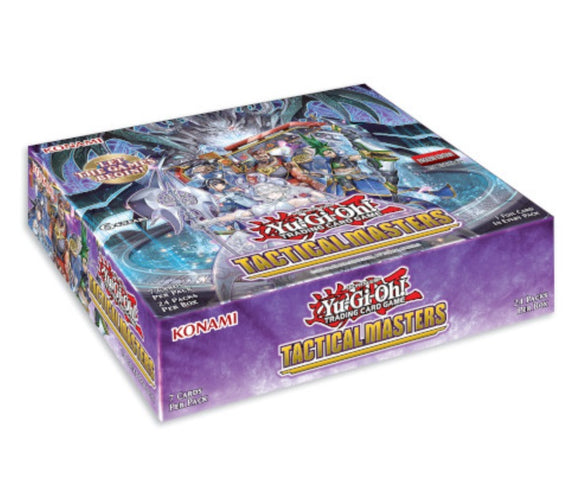 Yu-Gi-Oh FACTORY SEALED Booster Box - Tactical Masters - New Booster Boxo