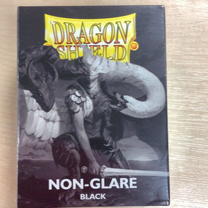 Dragon Shield - 100 Standard size card sleeves - Non-Glare Black