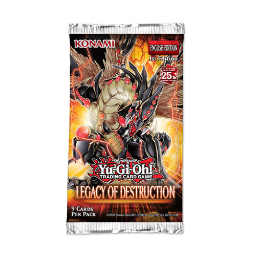 Yu-Gi-Oh Legacy of Destruction - 1 Booster Packet - New Booster Packet