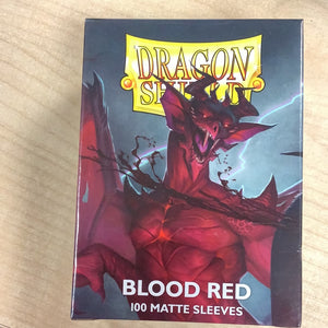 Dragon Shield - 100 Standard size card sleeves - Blood Red