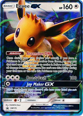 Pokemon Sun and Moon Promo - Eevee GX - SM175 - Used Promo card