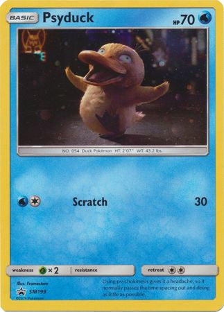 Pokemon Sun and Moon Promo - Psyduck - SM199 - Used Promo card