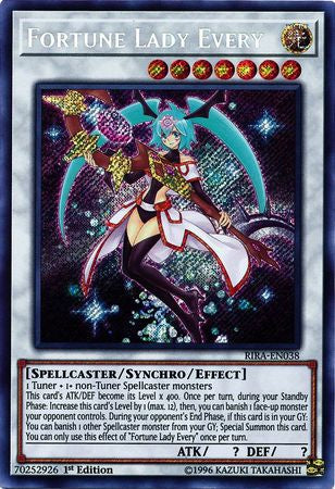 Yu-Gi-Oh Rising Rampage - Fortune Lady Every - RIRA-EN038 - Used Secret Rare card