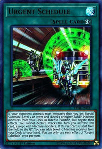 Yu-Gi-Oh Legendary Duelists: Sisters of the Rose - Urgent Schedule - LED4-EN037-LY163 - Used Ultra Rare card