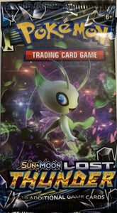 Pokemon Sun and Moon Lost Thunder - 1 Booster Pack (11 cards per pack)c