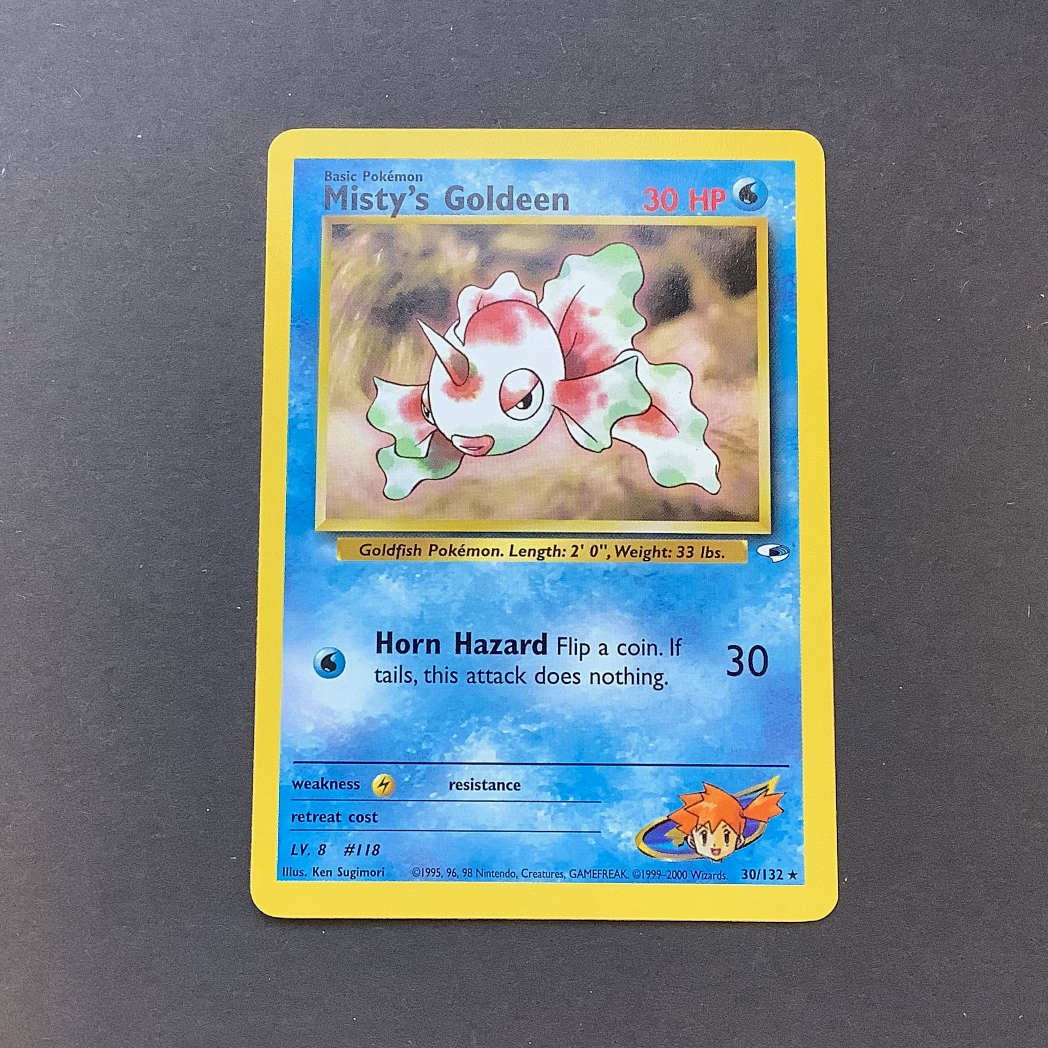 Pokemon Gym Heroes - Misty's Goldeen - 30/132 - Used Rare Card Card Empire Pokemon Gym Heroes - Misty's Goldeen - 30/132 - Used Rare Card Card Empire