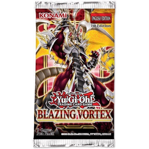 Yu-Gi-Oh Blazing Vortex - 1 Booster Packet - New Booster Packet