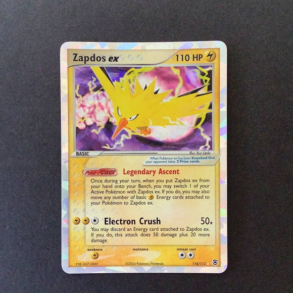 *Pokemon EX FireRed & LeafGreen - Zapdos ex - 116/112-011074 - Ultra Rare card
