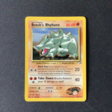 Pokemon Gym Heroes - Brock's Rhyhorn (Lv 25) - 022/132 - Used Rare card