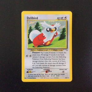Pokemon Neo Revelation - Delibird - 005/64*U-010975 - Used Holo Rare card