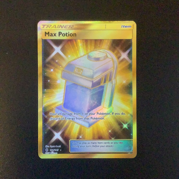 Pokemon Guardians Rising - Max Potion - 164/145 - Used Secret Rare card