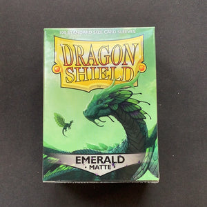 Dragon Shield - 100 Standard size card sleeves - Emerald Matte