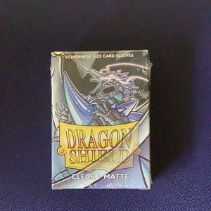 Dragon Shield - 60 Japanese size card sleeves - Clear Matte