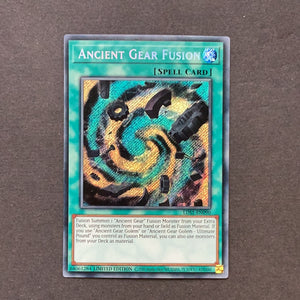 Yu-Gi-Oh! Ancient Gear Fusion LDS1-EN090 LIMITED EDTION Secret Rare Near Mint Condition