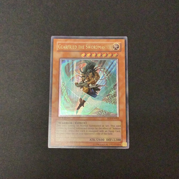 Yu-Gi-Oh Flaming Eternity -  Gearfried the Swordmaster - FET-EN022 - Used Ultimate Rare card