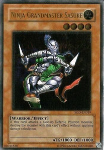 Yu-Gi-Oh Soul of the Duelist -  Ninja Grandmaster Sasuke - SOD-EN019u*U - Used Ultimate Rare card