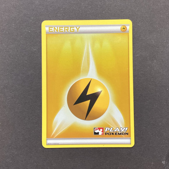 *Pokemon 2011 Play! Pokemon Energy - Lightning Energy - Used Rare Full Art Energy Promo Card