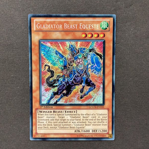 Yu-Gi-Oh Legendary Collection 2 The Duel Academy Years - Gladiator Beast Equeste - LCGX-EN251 - As New Secret Rare card
