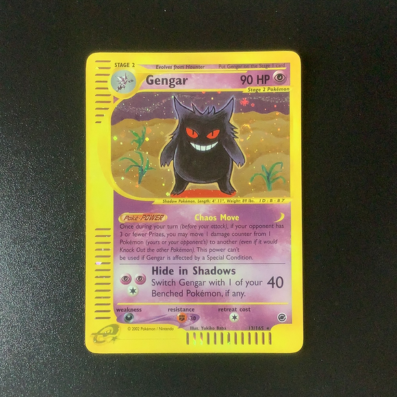 Pokemon Expedition - Gengar - 013/165-011251 - New Holo Rare card