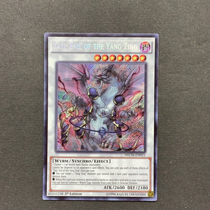 Yu-Gi-Oh New Challengers - Yazi, Evil of the Yang Zing - NECH-EN051 - As New Secret Rare card