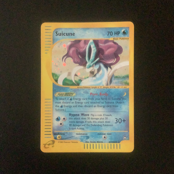 *Pokemon Aquapolis - Suicune - H25/H32 - Used Holo Rare card